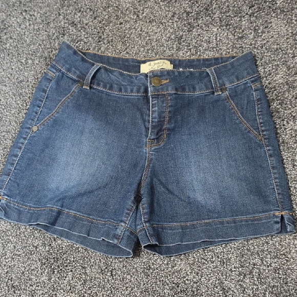 d. jeans Pants - d. jeans Mid Wash Blue Denim Shorts